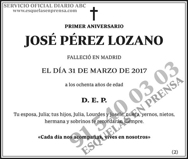 José Pérez Lozano